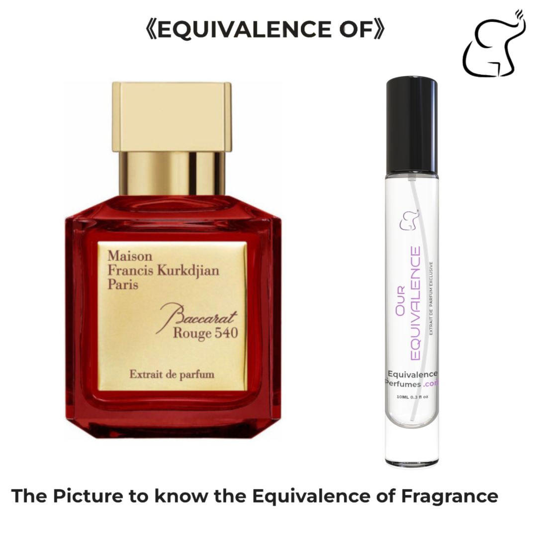 OUR EQUIVALENCE - IMPRESSION OF BACCARAT ROUGE 540 EXTRAIT DE PARFUM MAISON FRANCIS KURKDJIAN UNIXES 10 ML